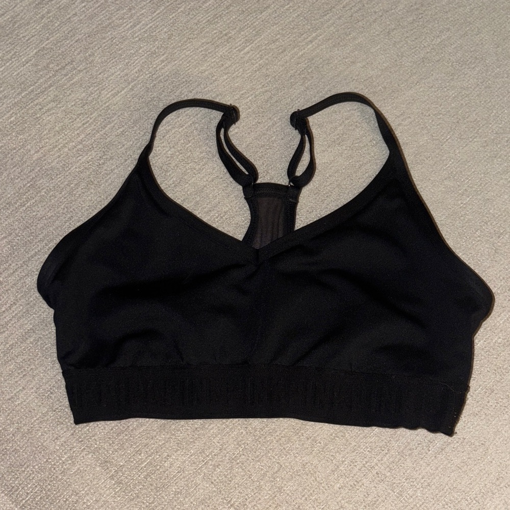 VS Pink Black Women's Sports Bra